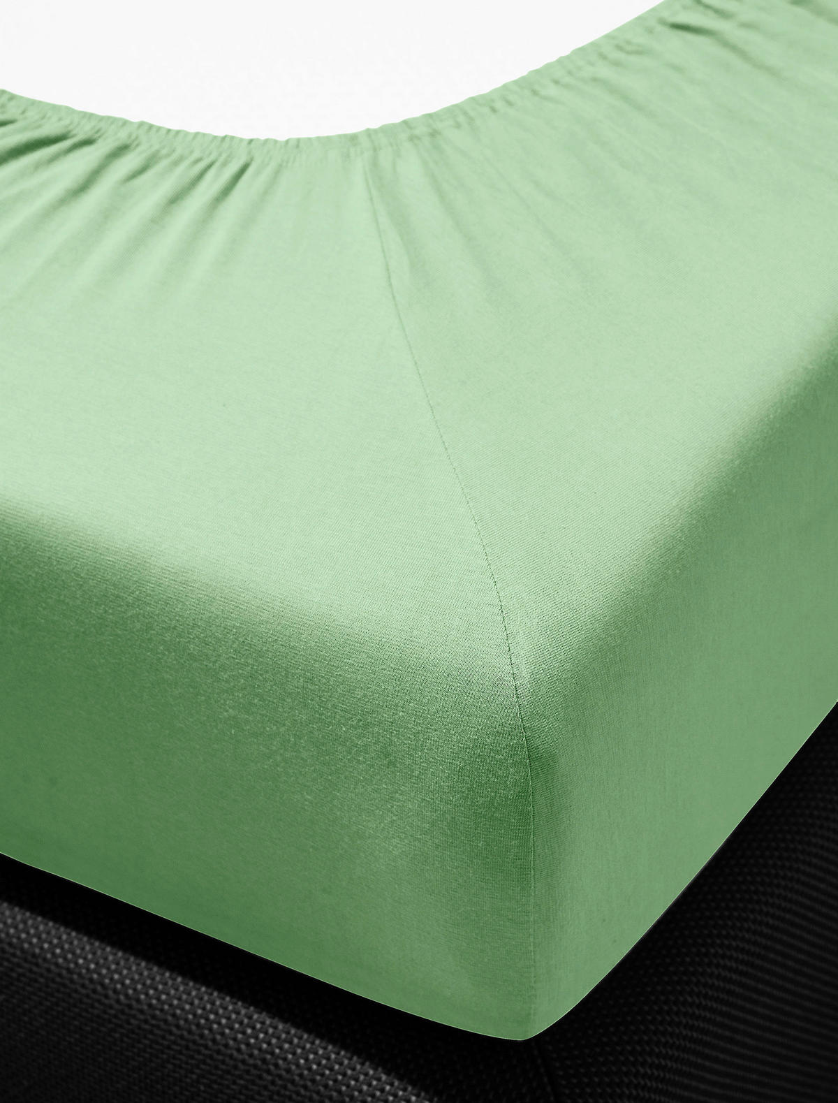 SPANNBETTTUCH Jersey 190/200 cm  - Jadegrün, KONVENTIONELL, Textil (190/200cm) - Irisette