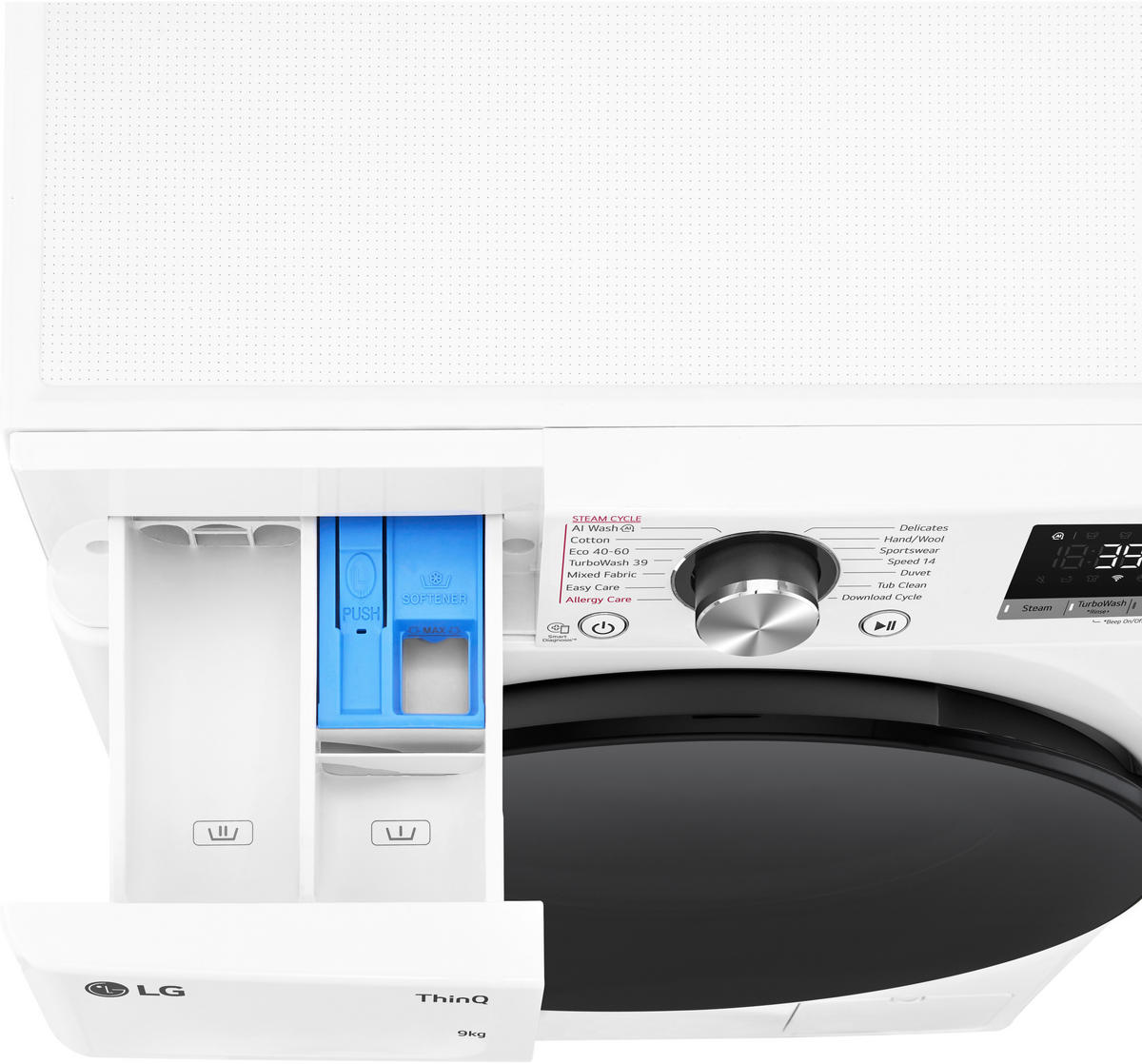 WASCHMASCHINE F2V7SLIM9   - Weiß, Basics, Glas/Kunststoff (60/85/47,5cm) - LG