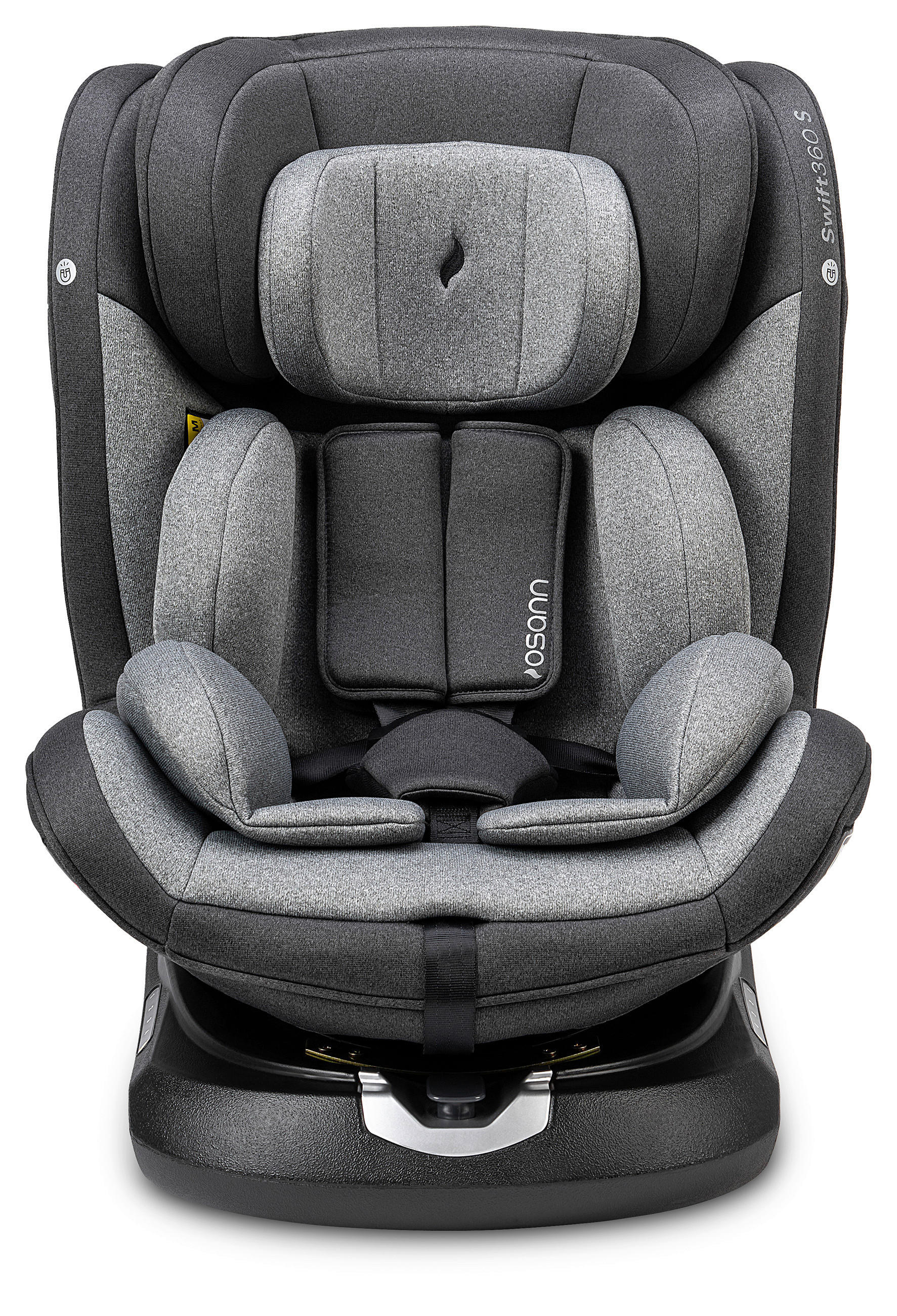 REBOARDER-KINDERSITZ SWIFT360S ECE R 129 i-SIZE  - Dunkelgrau/Hellgrau, Basics, Kunststoff/Textil (44/60/50cm) - Osann