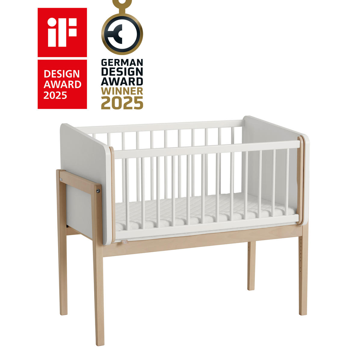 BEISTELLBETT Little Cloud  99,40/109,70/56,90 cm  - Weiß, Basics, Holzwerkstoff (99,40/109,70/56,90cm) - Paidi