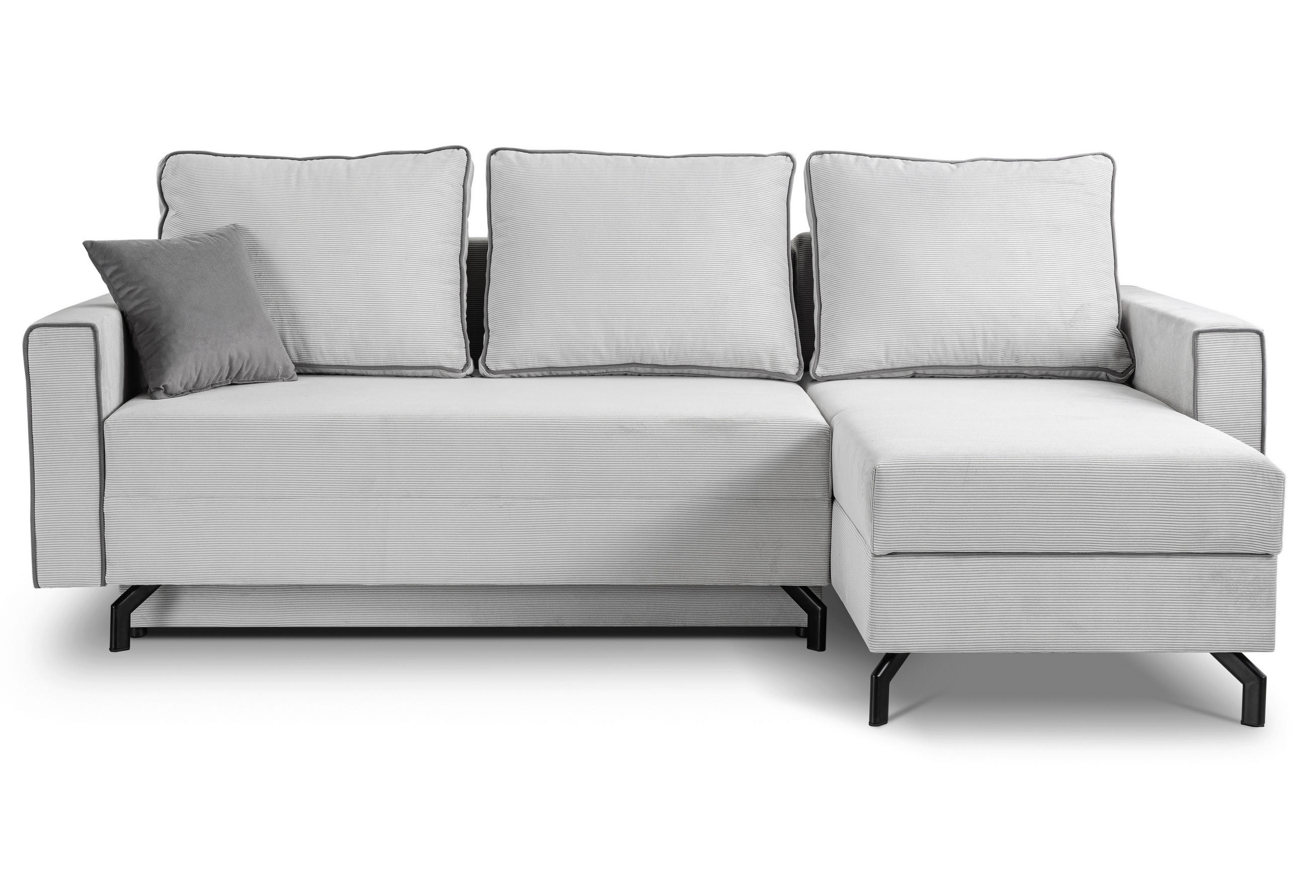 Mid.you Ecksofa Marti Hellgrau 230x148 cm