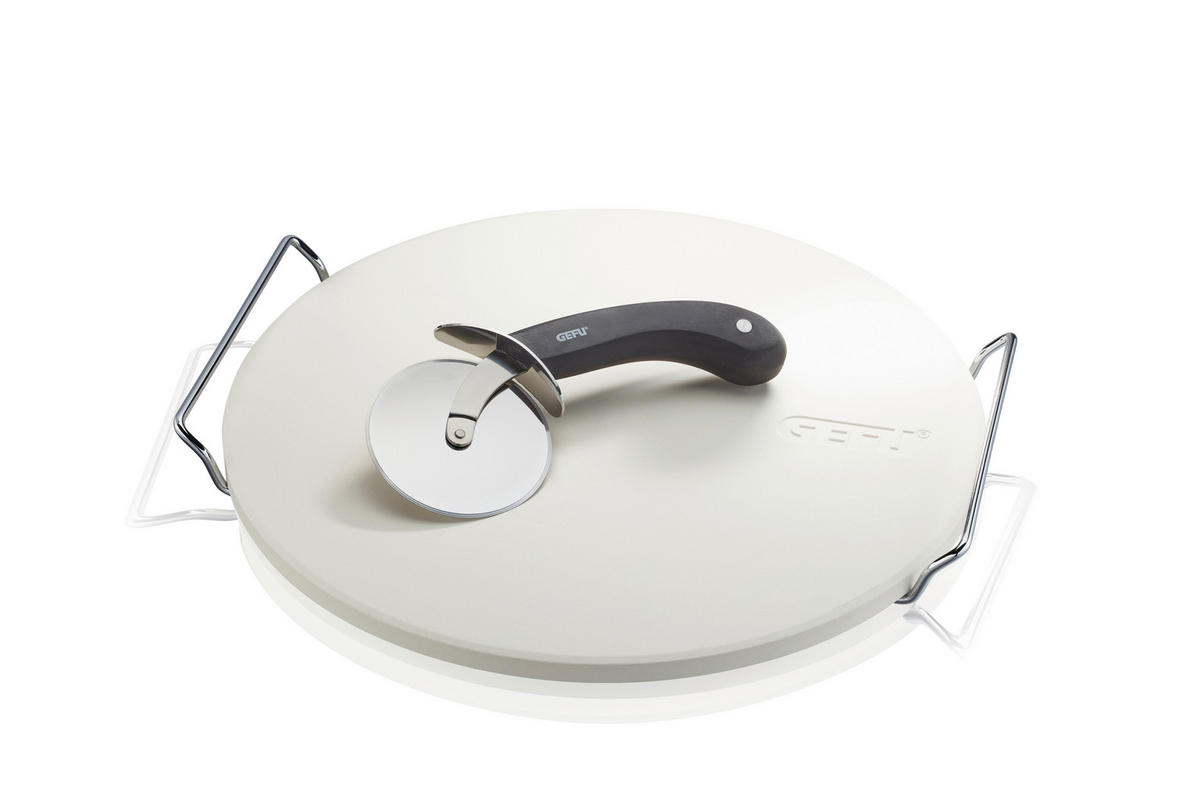 KAMEN ZA PEKO PICE - barve nerjavečega jekla/naravne barve, Basics, kamen/kovina (33cm) - Gefu