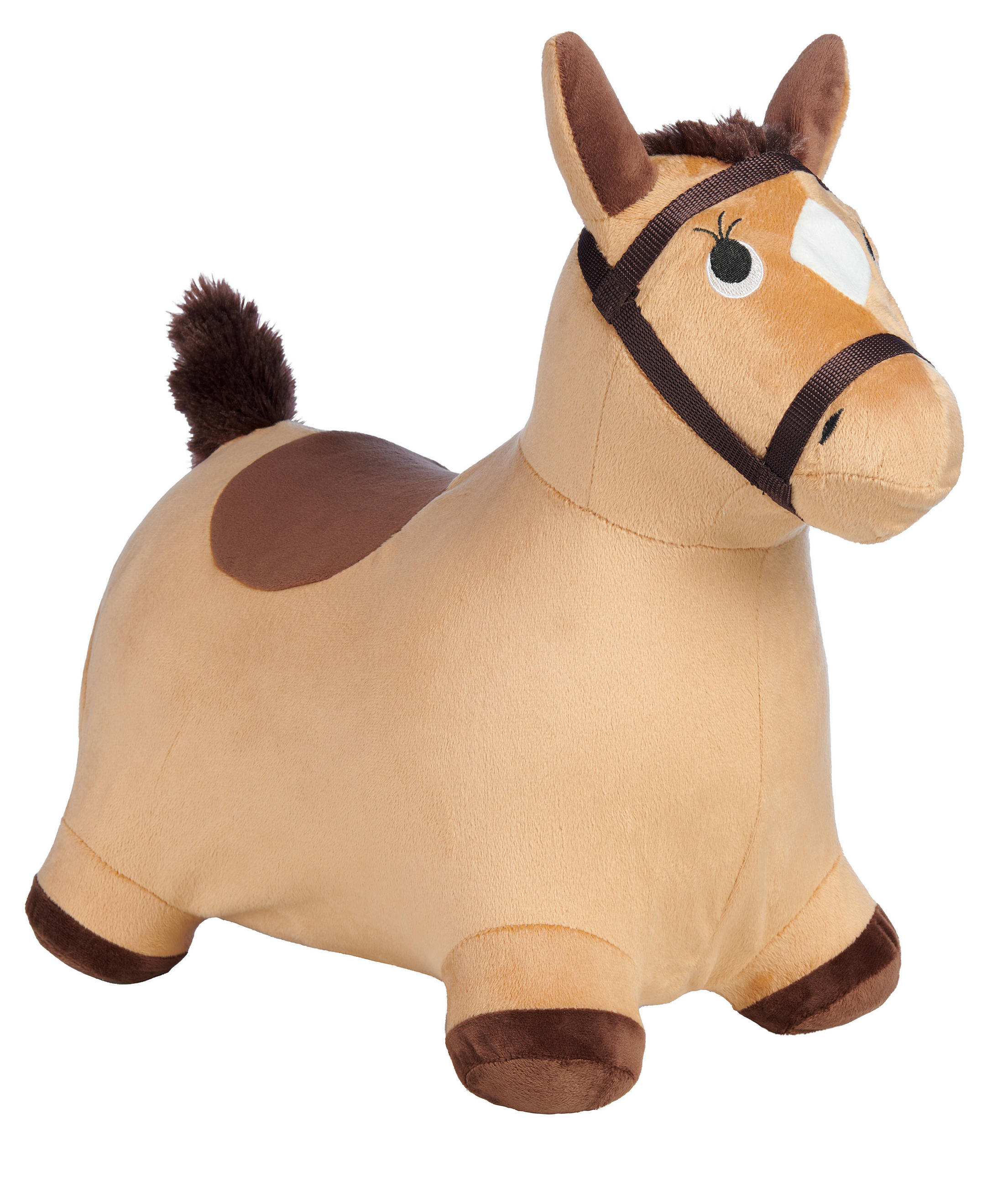 HÜPFTIER  - Dunkelbraun/Braun, Basics, Kunststoff/Textil (56/28/48,5cm) - My Baby Lou