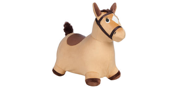 HÜPFTIER  - Dunkelbraun/Braun, Basics, Kunststoff/Textil (56/28/48,5cm) - My Baby Lou