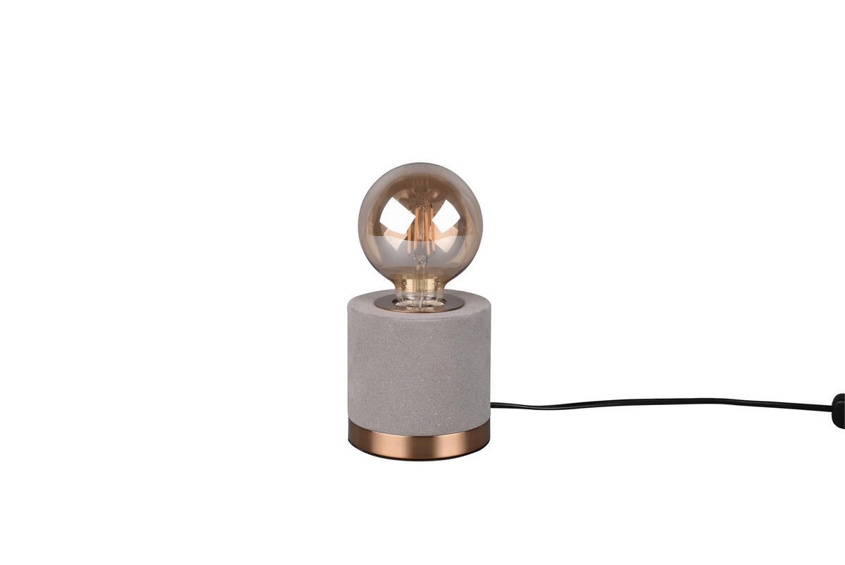 BORDSLAMPA Judy 11/11 cm   - mässingsfärgad/grå, Design, metall (11/11cm)