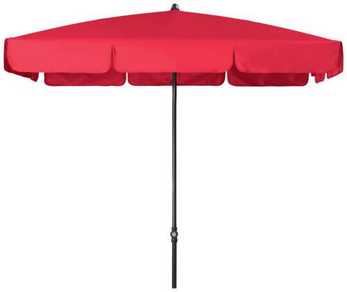 SONNENSCHIRM 185x120 cm Rot  - Anthrazit/Rot, Basics, Textil/Metall (185/120cm) - Doppler