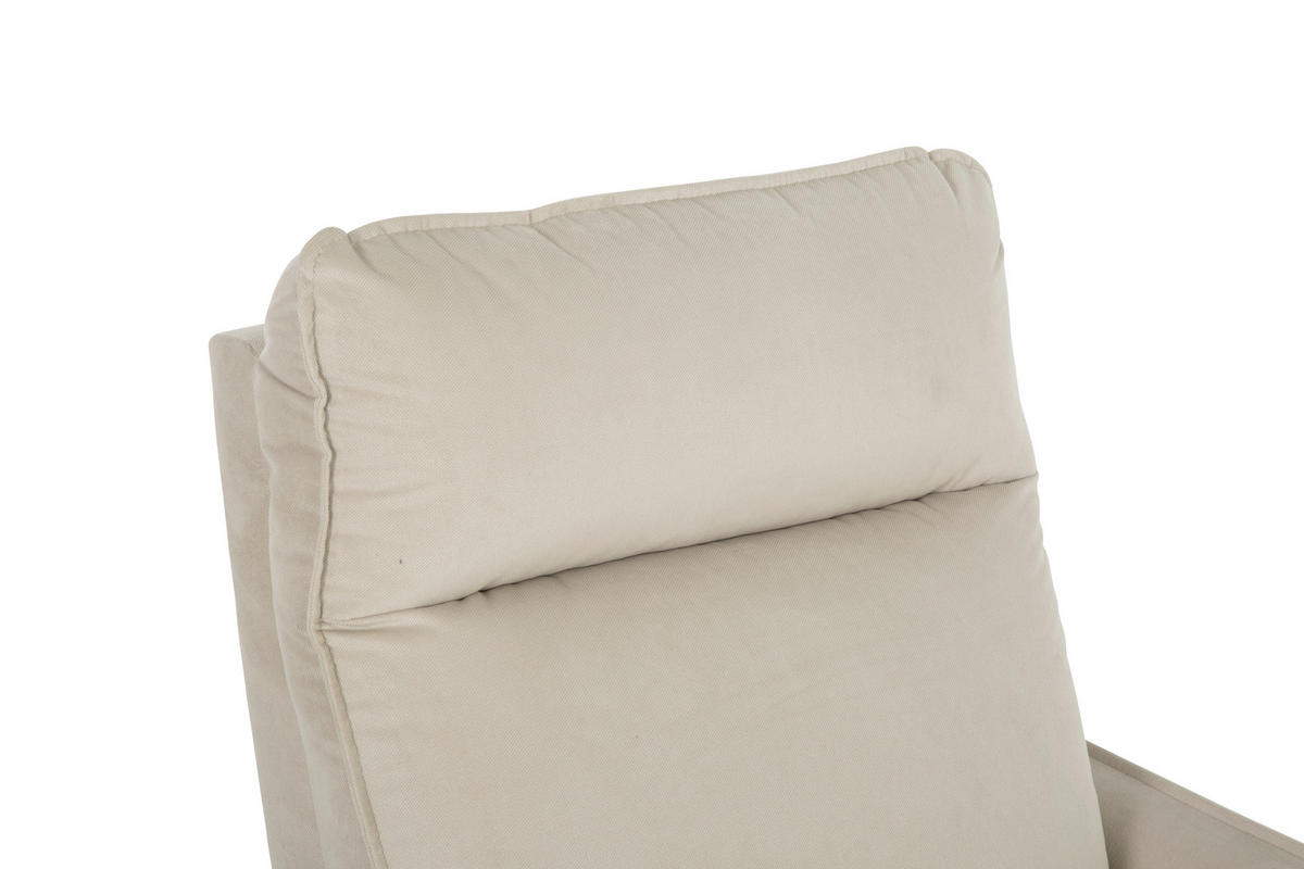 SITZGARNITUR in Samt Beige  - Beige, Konventionell, Textil/Metall (72/102/85.5cm) - P & B