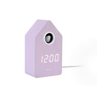 WECKER  Mauve  - Mauve, Basics, Holzwerkstoff (6/9/15.5cm) - Karlsson