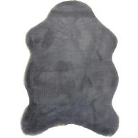 KUNSTFELL 40/60 cm Grau  - Grau, Basics, Textil (40/60cm) - Novel