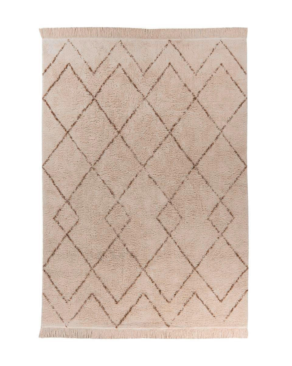 FLACHWEBETEPPICH 80/150 cm Braun, Creme  - Creme/Braun, Design, Textil (80/150cm) - Novel