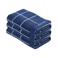 HANDTUCHSET Dunkelblau  - Dunkelblau, Natur, Textil (50/100cm) - Bio:Vio