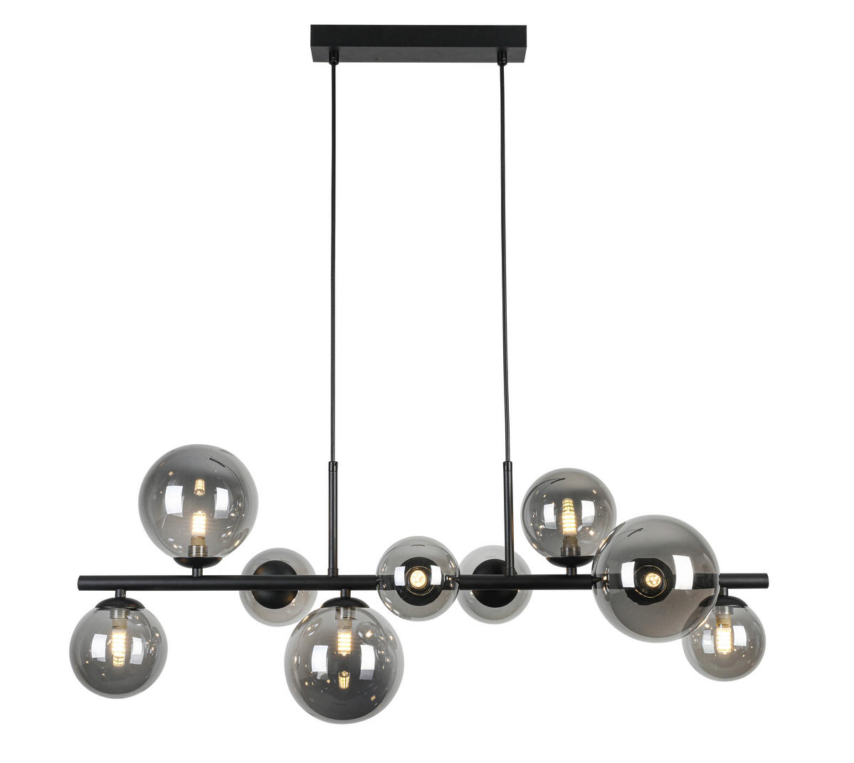 LUSTER    90/30/120 cm    - crna, Konvencionalno, staklo/metal (90/30/120cm) - Dieter Knoll