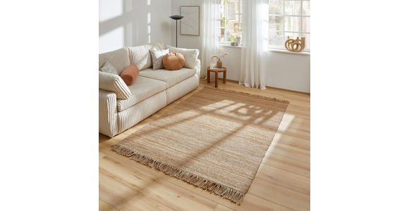 JUTETEPPICH 130/190 cm Naturfarben rechteckig  - Naturfarben, Natur, Textil (130/190cm) - Linea Natura