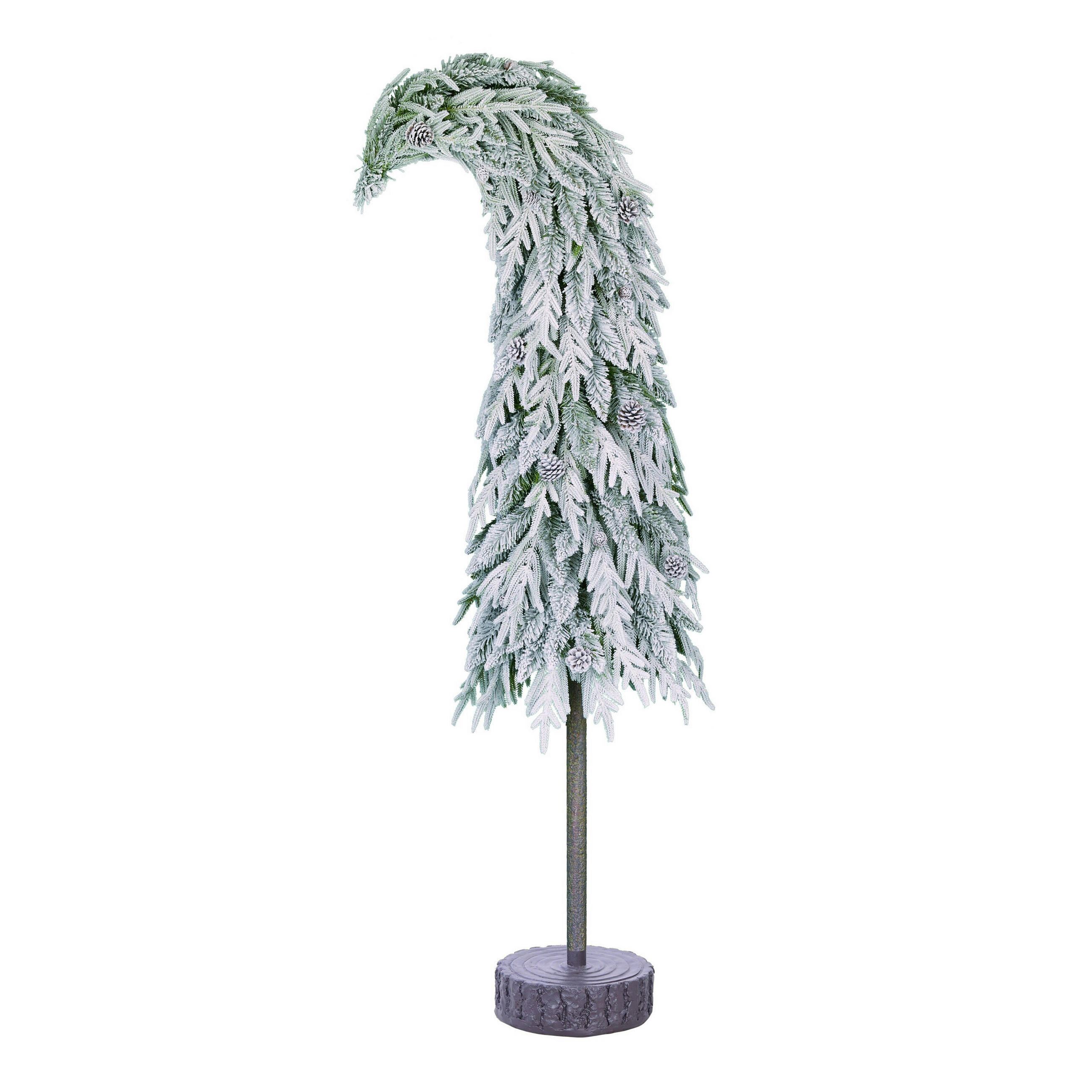 DEKOR KARÁCSONYFA - zöld, Basics, műanyag (60/60/215cm)