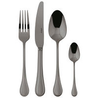 BESTECKSET  24-teilig  - Schwarz, Basics, Metall - Sambonet