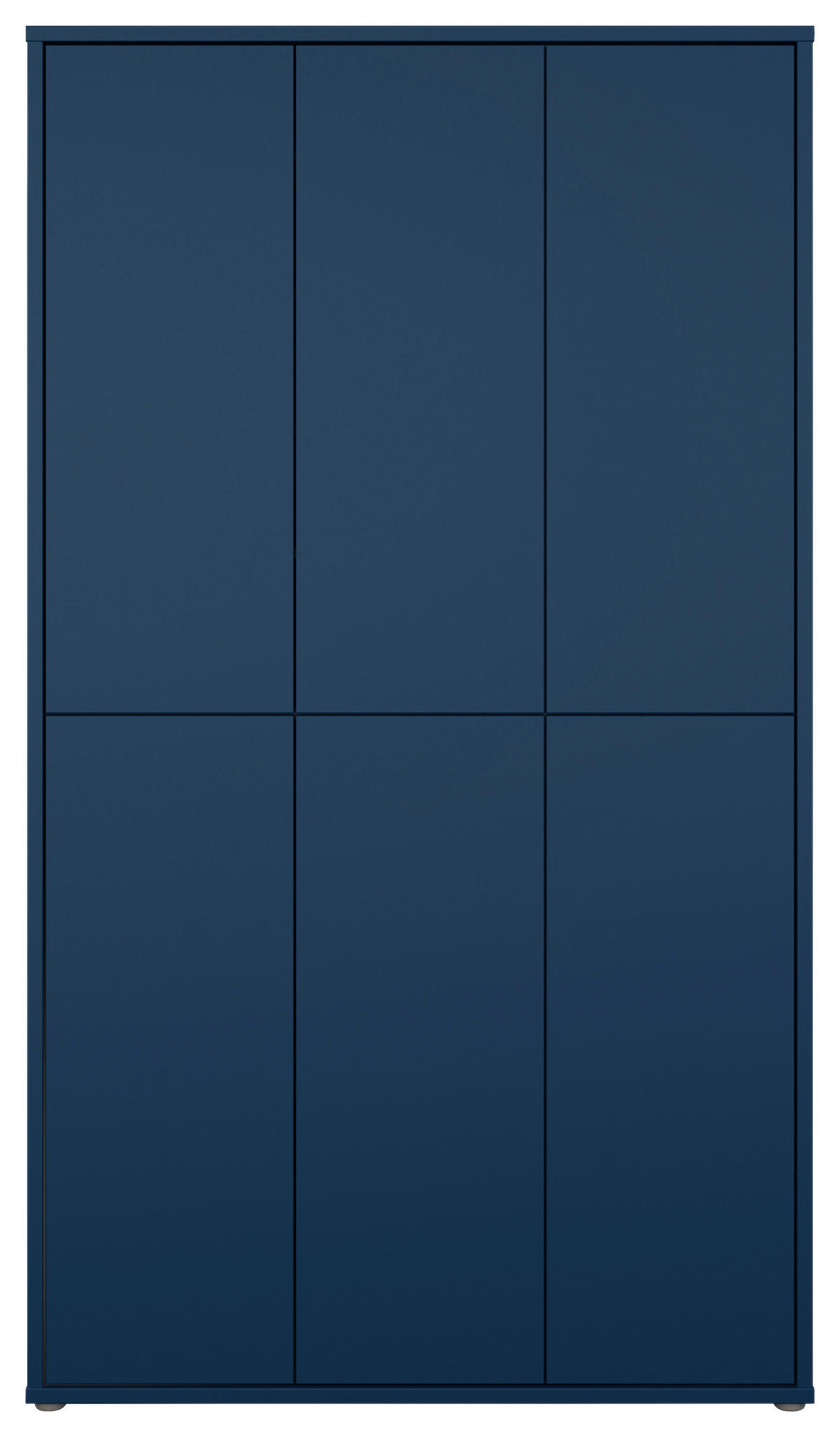 SCHUHSCHRANK 109,2/191,9/34,9 cm  - Dunkelblau/Grau, Modern, Holzwerkstoff/Kunststoff (109,2/191,9/34,9cm) - Modern Living