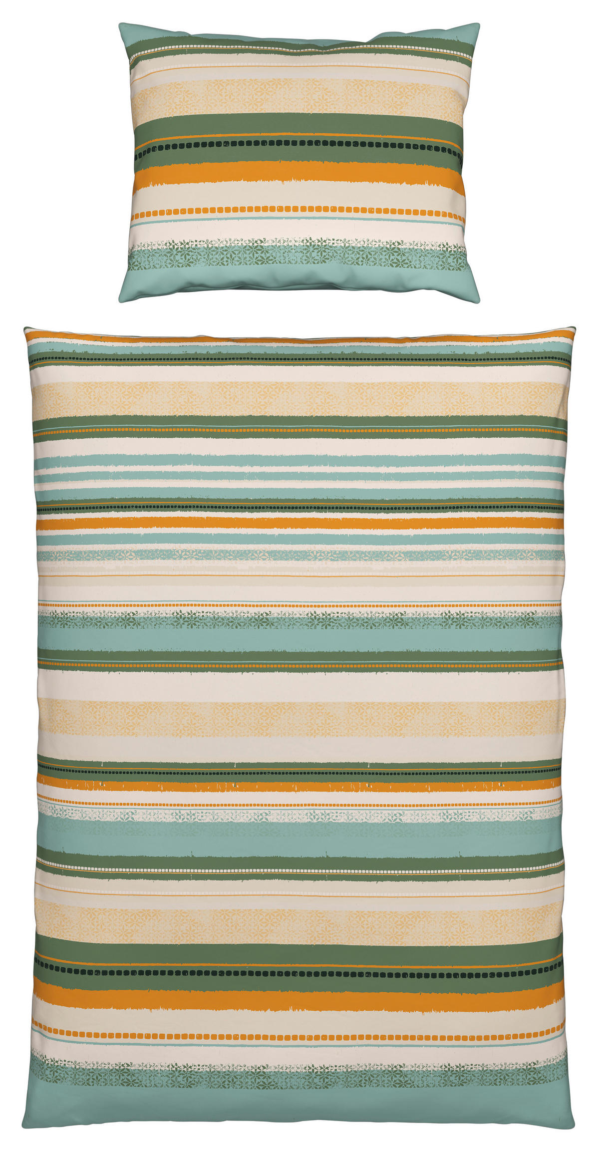 POSTEĽNÁ BIELIZEŇ, renforcé, zelená, 140/200 cm - zelená, Basics, textil (140/200cm) - Esposa