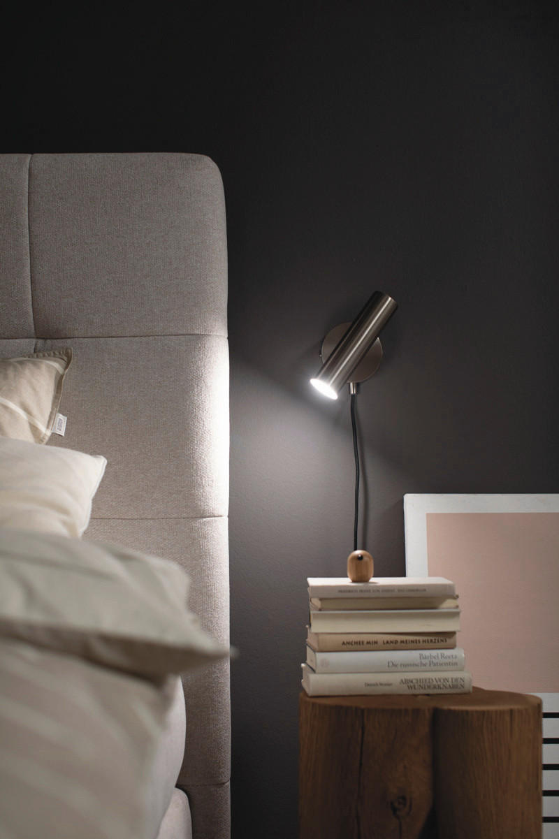 LED-WANDLEUCHTE 10/17 cm   - Nickelfarben, Basics, Metall (10/17cm) - Schöner Wohnen
