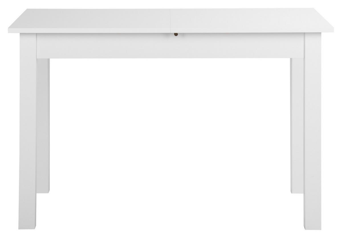TABLE in Holzwerkstoff 120/70/76,5 cm  - blanc, Design, matériau de bois (120/70/76,5cm) - Carryhome