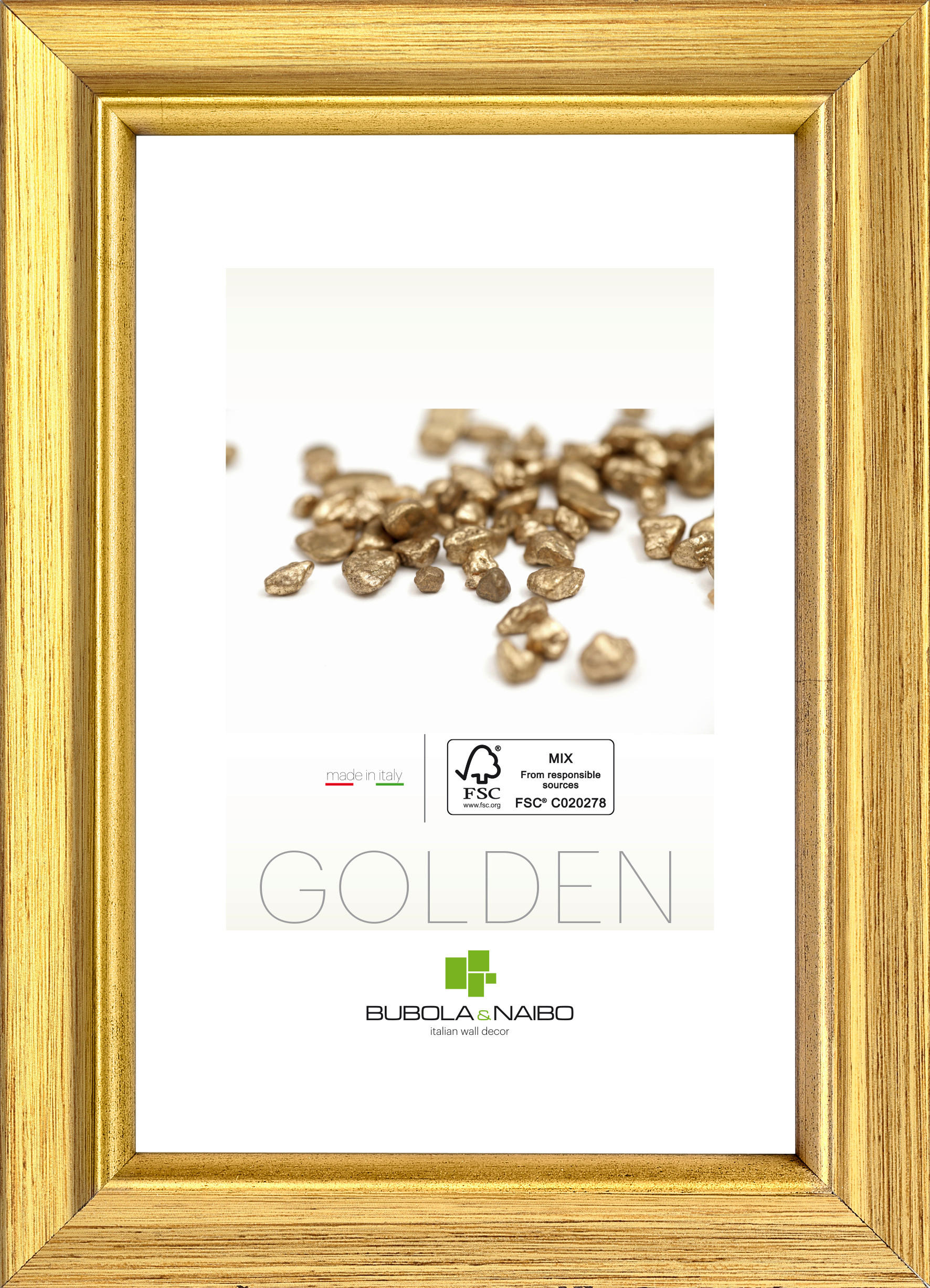 RAHMEN 30/45 cm  - Goldfarben, Basics, Holz (30/45cm)