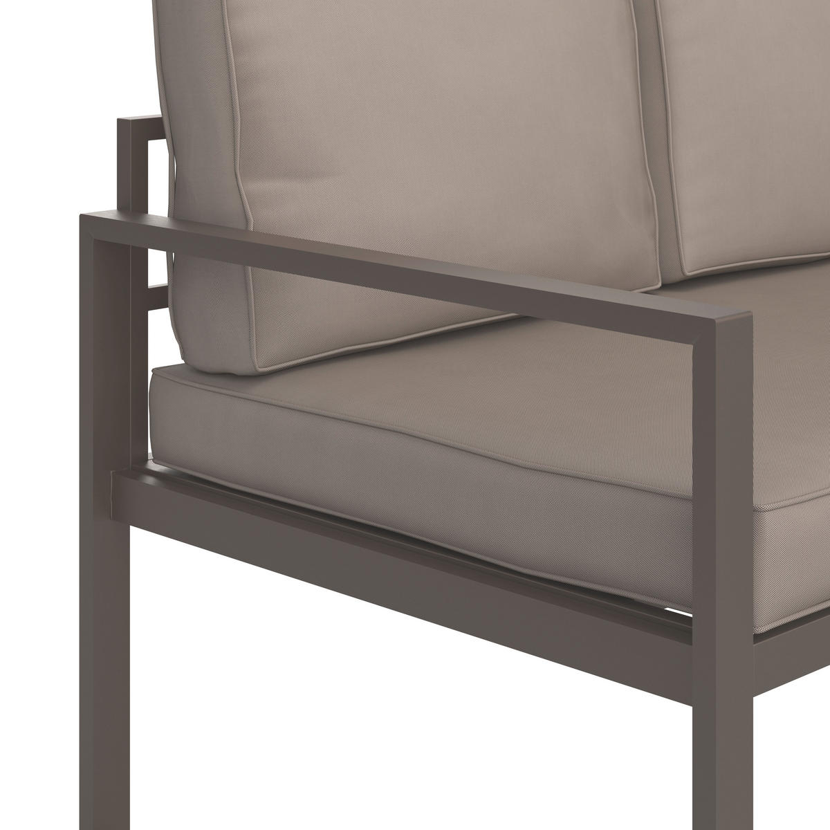 VRTNA GARNITURA   metal, plastika  smeđa    - smeđa, Moderno, metal/plastika (176/240,5cm) - Ambia Garden