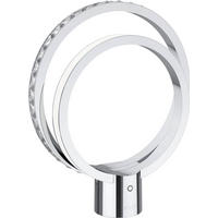 STOLNÍ LED LAMPA, dotykový stmívač, 30,5/6/36 cm - čiré/barvy chromu, Lifestyle, kov/sklo (30,5/6/36cm) - Joop!