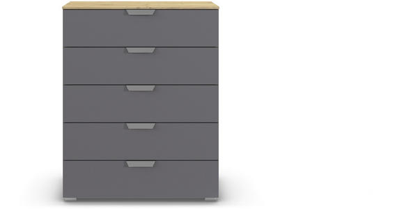 KOMMODE  in 80/100/43 cm  - Chromfarben/Dunkelgrau, Design, Holzwerkstoff/Metall (80/100/43cm) - Carryhome