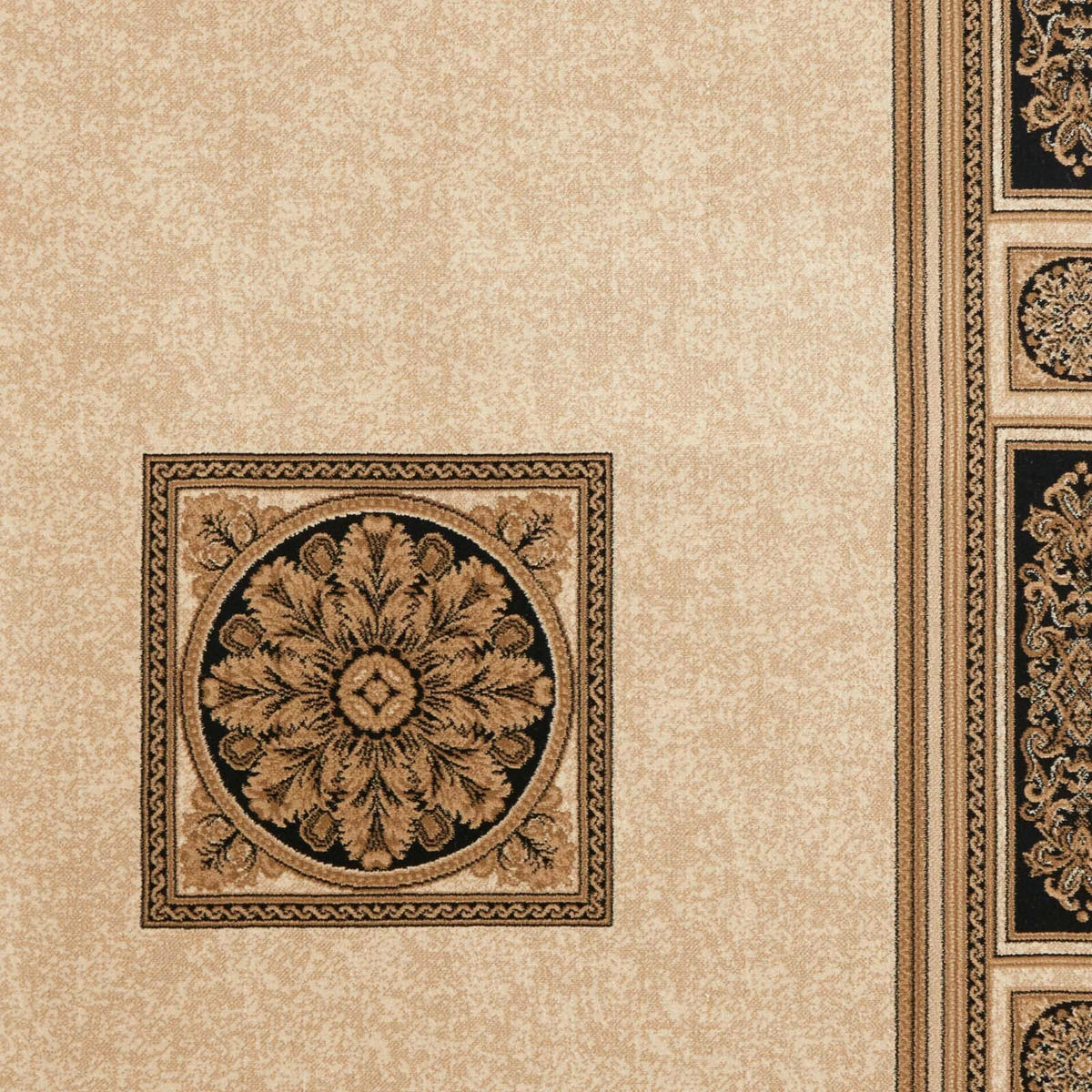 WEBTEPPICH 200/290 cm Schwarz, Goldfarben rechteckig  - Goldfarben/Schwarz, Basics, Textil (200/290cm) - Novel