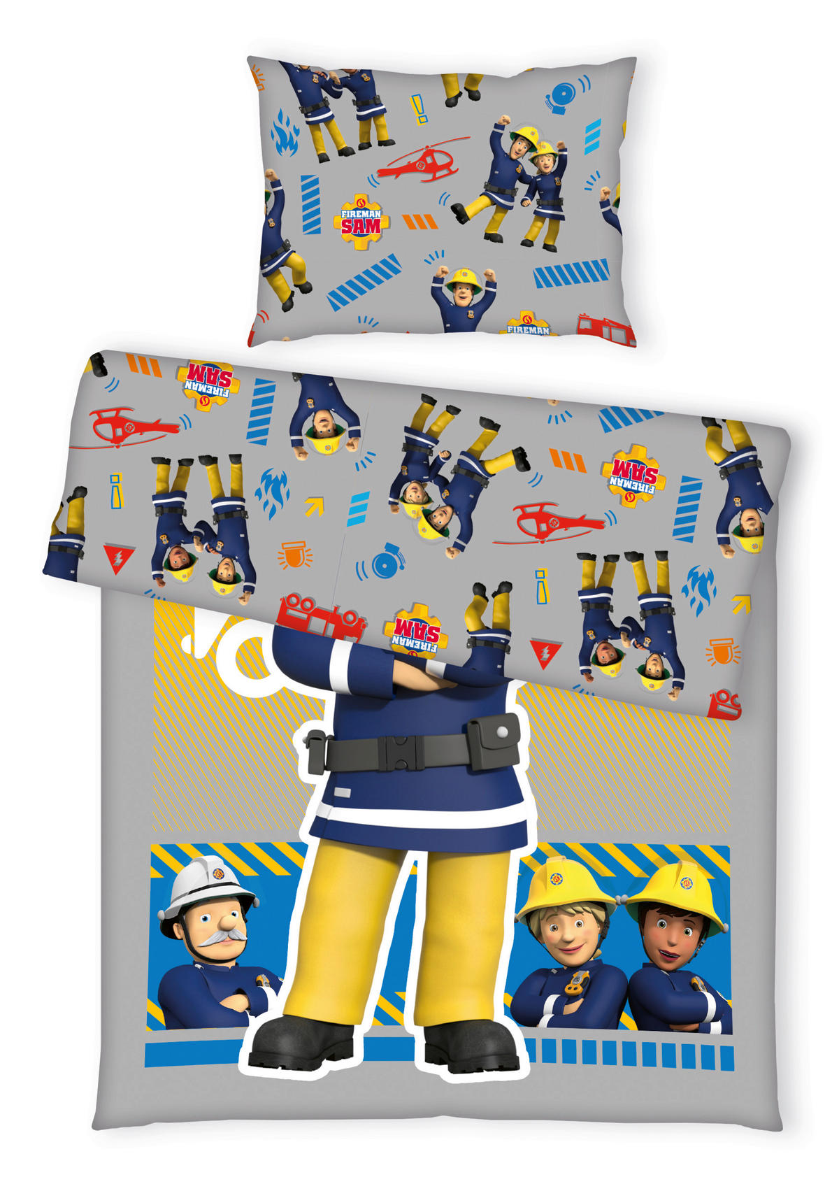 POSTELJINA ZA MLADE FIREMAN SAM 140/200 cm višebojna  - višebojna, Osnovno, tekstil (140/200cm)