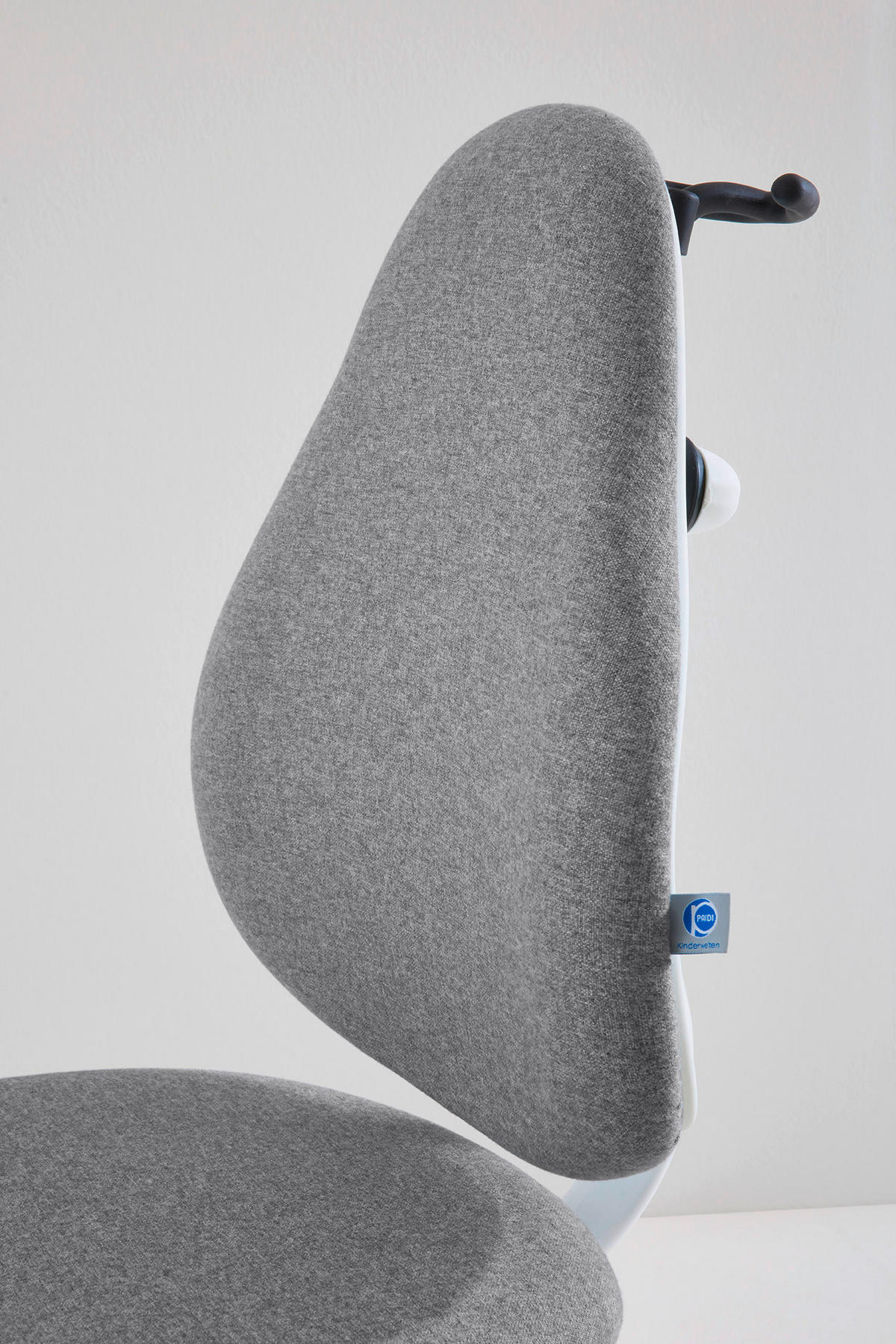 JUGENDDREHSTUHL Webstoff Weiß, Grau  - Weiß/Grau, KONVENTIONELL, Kunststoff/Textil (58/97/54cm) - Paidi