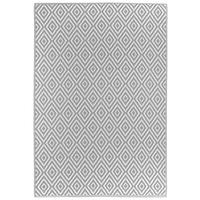 OUTDOORTEPPICH 120/180 cm Ibiza Grau, Weiß  - Weiß/Grau, Trend, Textil (120/180cm) - Boxxx
