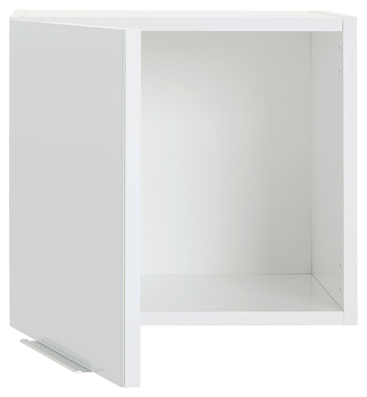 AUFSATZSCHRANK 45/40,2/40,3 cm   - Weiss Hochglanz/Weiss, Design, Glas/Holzwerkstoff (45/40,2/40,3cm) - Voleo
