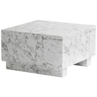 COUCHTISCH in Holzwerkstoff 60/60/35 cm   - Weiss Hochglanz/Weiss, Lifestyle, Holzwerkstoff (60/60/35cm) - Livetastic