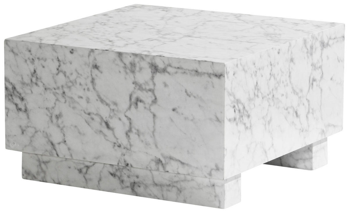COUCHTISCH in Holzwerkstoff 60/60/35 cm   - Weiss Hochglanz/Weiss, Lifestyle, Holzwerkstoff (60/60/35cm) - Livetastic