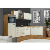 ECKKÜCHE 280/170 cm  in Eichefarben, Magnolie  - Eichefarben/Magnolie, MODERN, Holzwerkstoff/Metall (280/170cm) - FlexWell