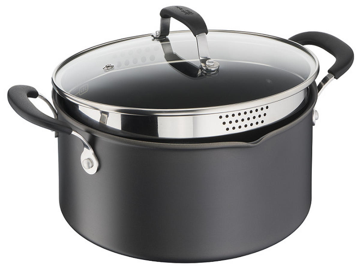 STEKGRYTA 20 cm  - svart/transparent, Design, metall/glas (20cm) - Tefal