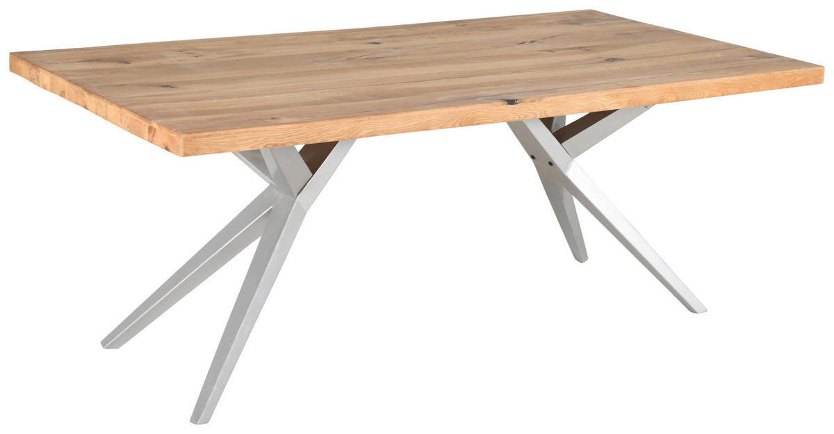 TISCHPLATTE in Holz 160/90/5,5 cm   - Wildeiche, MODERN, Holz (160/90/5,5cm) - Boxxx