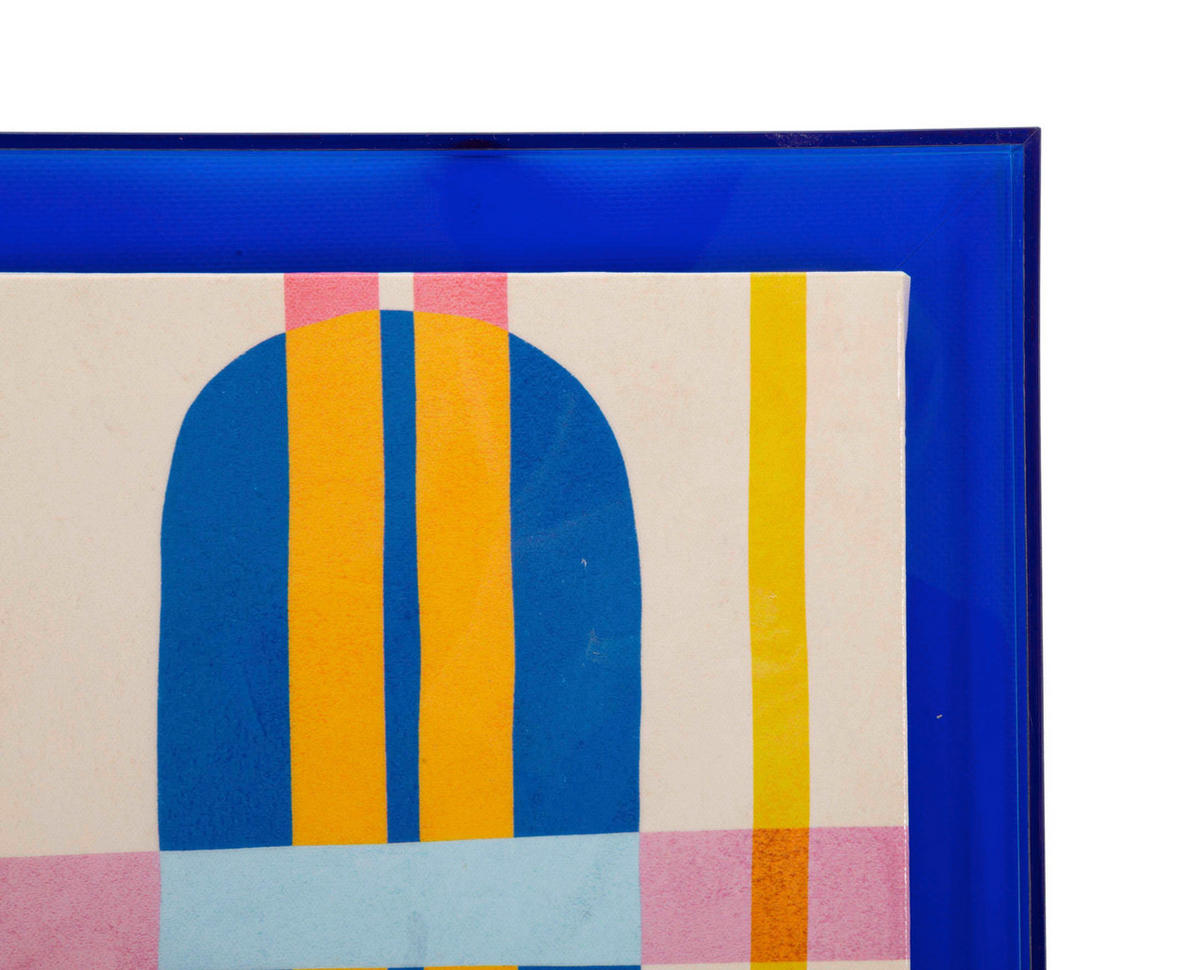 LEINWANDBILD  - Blau, Basics, Holz/Kunststoff (60/80/3.3cm)