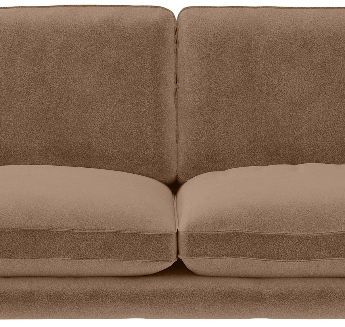 ECKSOFA in Flachgewebe Braun  - Dunkelgelb/Schwarz, Design, Textil/Metall (202/250cm) - Livetastic