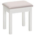 HOCKER in Holz, Textil, Holzwerkstoff Grau, Weiß  - Weiß/Grau, LIFESTYLE, Holz/Holzwerkstoff (40/45/30cm) - Landscape