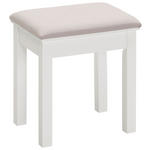 HOCKER in Holz, Textil, Holzwerkstoff Grau, Weiß  - Weiß/Grau, LIFESTYLE, Holz/Holzwerkstoff (40/45/30cm) - Landscape