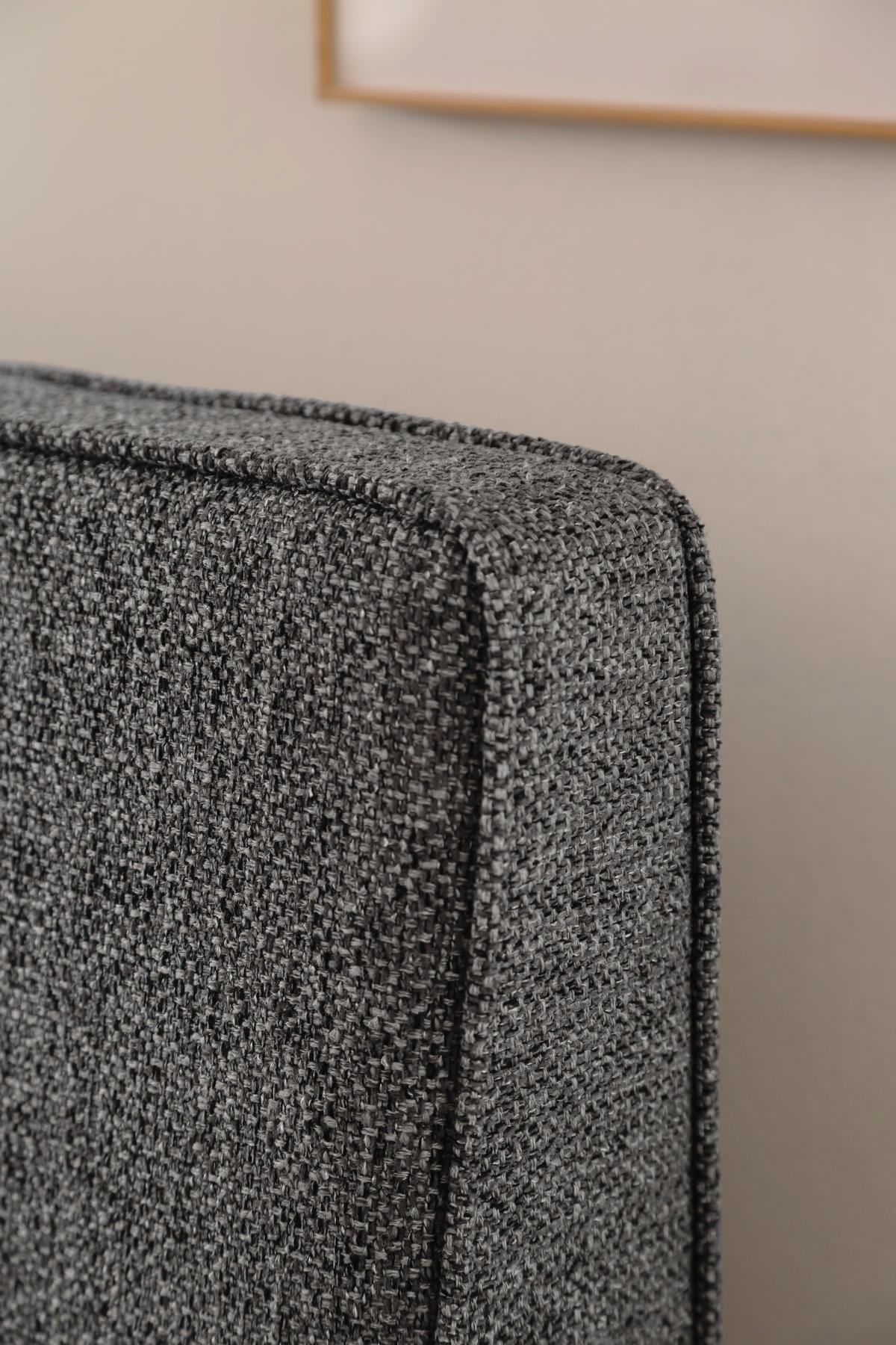POLSTERBETT Lattenrost, Bettkasten Grau 180/200 cm  - Birkefarben/Buchefarben, Design, Holz/Textil (180/200cm) - Schöner Wohnen