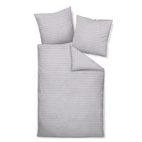 BETTWÄSCHE Flanell 155/220 cm  - Graubraun, Design, Textil (155/220cm) - Janine