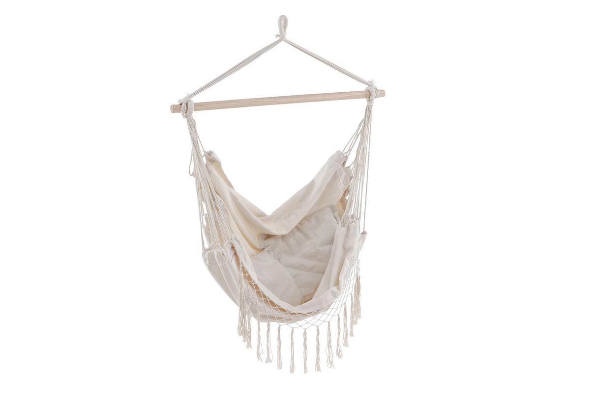 HÄNGFÅTÖLJ   100/120/50 cm  - vit, Modern, textil (100/120/50cm) - Gardenson