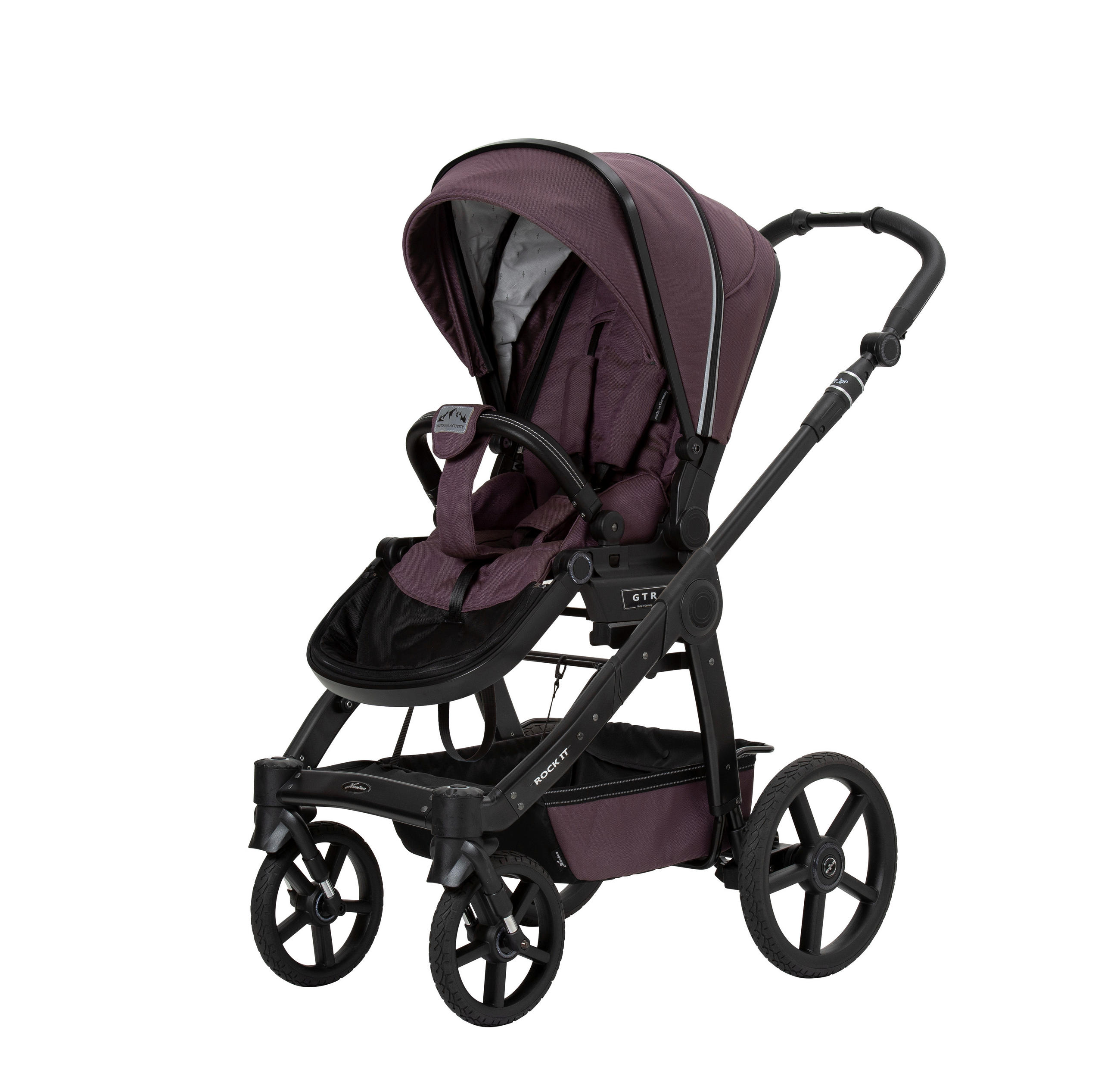 KINDERWAGENSET Outdoor Activity  - Aubergine, Basics, Textil (58,5/115/102cm) - Hartan
