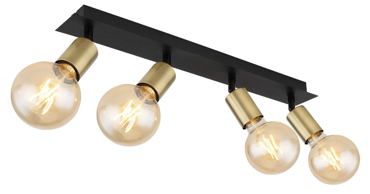 STRAHLER - Schwarz, Design, Metall (50/6/10,5cm) - Globo