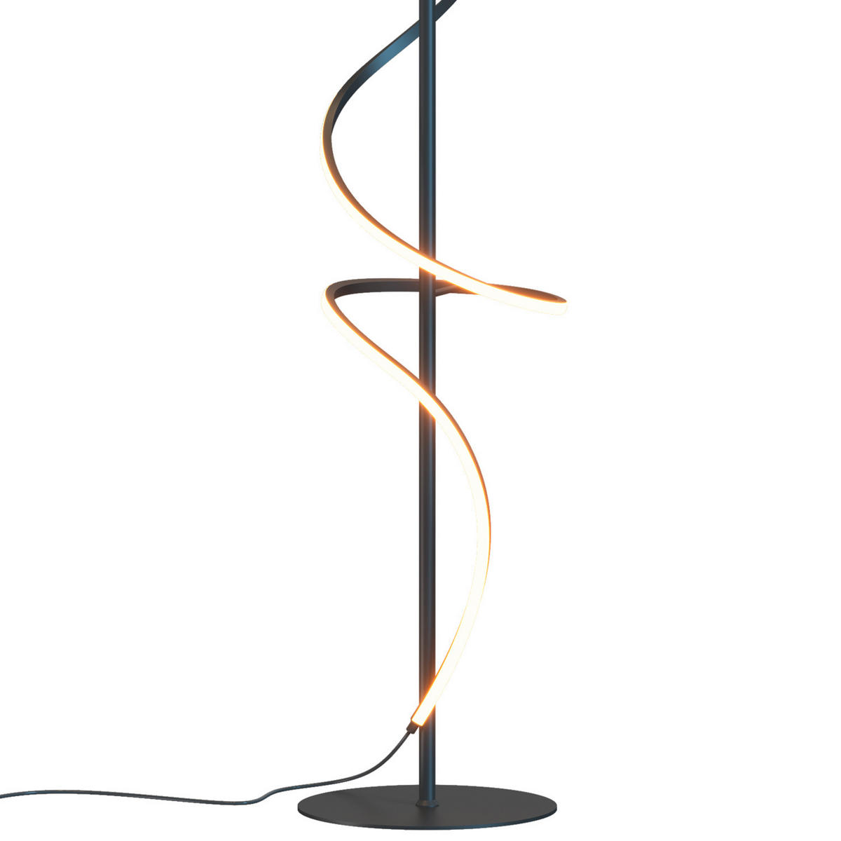 LED-STEHLEUCHTE 22/22/150 cm    - Schwarz, Design, Kunststoff/Metall (22/22/150cm)