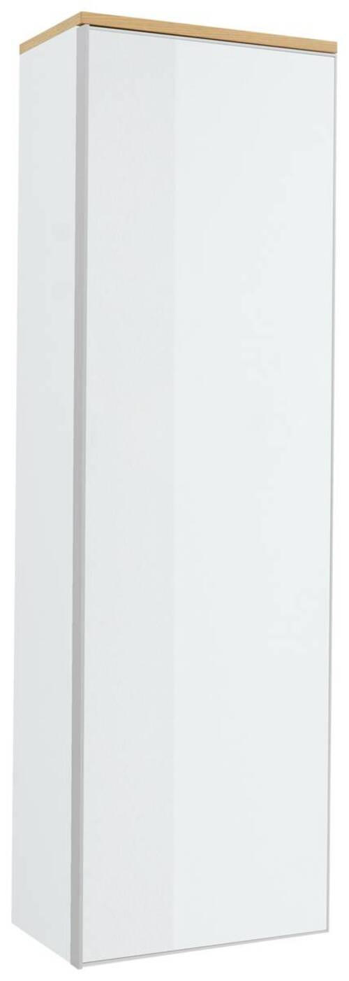 GARDEROBENSCHRANK 54/170/31 cm  - Eichefarben/Silberfarben, Design, Glas/Holz (54/170/31cm)