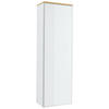 GARDEROBENSCHRANK 54/170/31 cm  - Eichefarben/Silberfarben, Design, Glas/Holz (54/170/31cm)