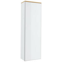 GARDEROBENSCHRANK 54/170/31 cm  - Eichefarben/Silberfarben, Design, Glas/Holz (54/170/31cm)